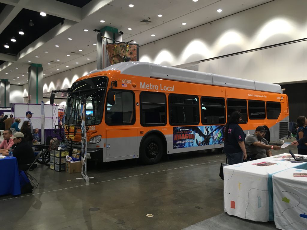 LA Metro Bus on display at the Abilities Expo